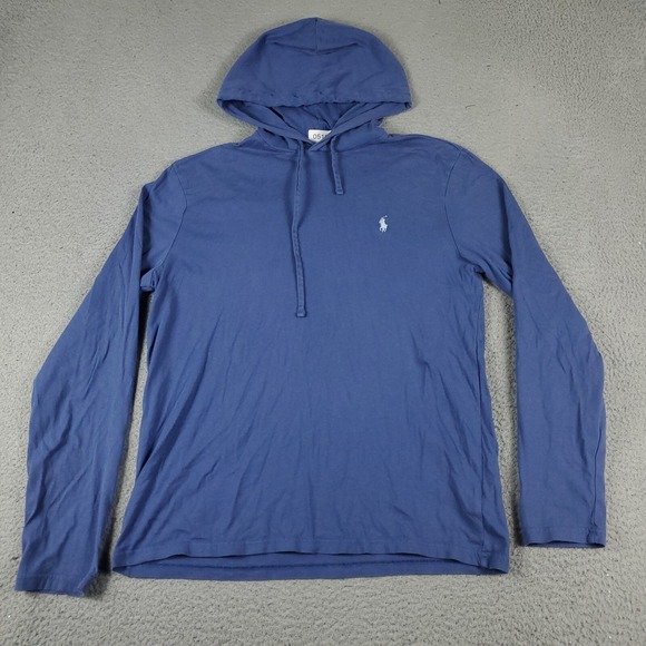 Ralph Lauren Other - Ralph Lauren Shirt Mens Size Medium Blue Pony Hoodie Pullover Long Sleeve *